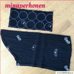 ミナペルホネン ネイビーはぎれのサムネイル