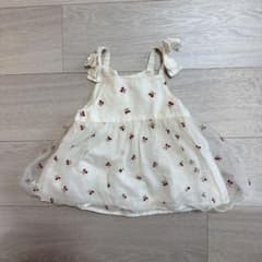 【petit main】さくらんぼ刺繍 ワンピース 70のサムネイル