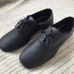 エコー　革靴　紐靴　黒のサムネイル