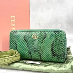 상태좋음 GUCCI 구찌 마몬트 파이썬 지피 지갑 그린