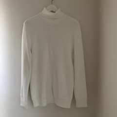 H&M タートルネックニット ホワイト Mサイズのサムネイル