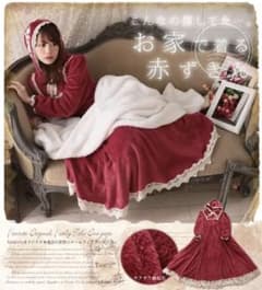 赤ずきんちゃん　着るタオル　ワンピース　ルームウェア　寝巻き　パジャマのサムネイル