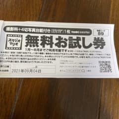 カメラのキタムラ スタジオマリオ　無料お試し券のサムネイル