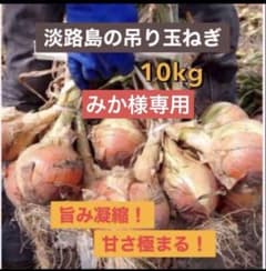 みか様専用★最終の淡路島吊り玉ねぎ予約★秀品★10kg★ 甘みと旨み凝縮のサムネイル