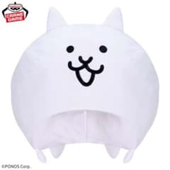 [신품]익명 배송 냥코 대전쟁 씌우는 고양이 봉제인형 고양이 쓰는 캡