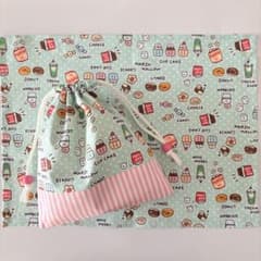 144 給食袋 ランチョンマット ハンドメイド - メルカリ