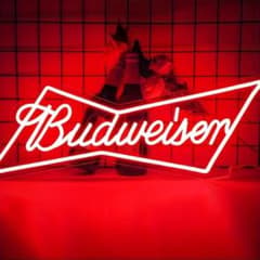 80s～90s ヴィンテージ Budweiser バドワイザーネオンサイン/アメリカ ライト ネオン管 看板 照明 USA 雑貨 ディスプレイ バドワイザー Budweiser アメリカン ビール ネオンサイン ネオン看板