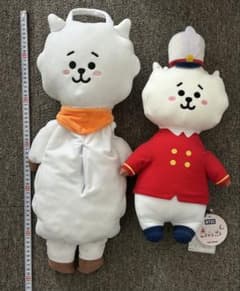 테*무님 BTS BT21 RJ 봉제인형 티슈 케이스 2점 세트