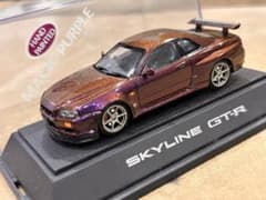 エブロ1/43日産スカイラインGT-R R34 Vスペック マジックパープル 紫 エブロ1/43日産スカイラインGT-R R34 Vスペック マジックパープル 紫