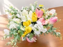 造花 チューリップ アレンジメント用 花材セット　結婚式　ウェルカムスペースのサムネイル