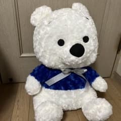Winnie the Pooh 　ホワイトプーさん　激レア‼︎超BIGぬいぐるみのサムネイル