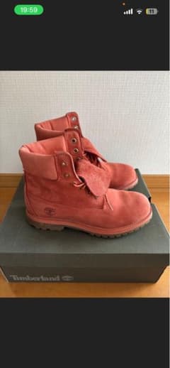 Timberland ピンク メンズハイカットブーツ 26.5のサムネイル