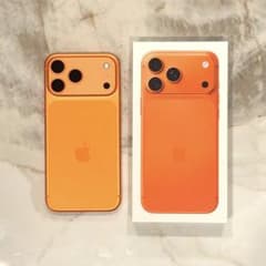 Apple iPhone 本体 オレンジ系　箱もあり Apple iPhone17ProMax 本体 コズミックオレンジ - メルカリ