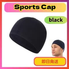 Thumbnail of スポーツキャップ メンズ 吸水速乾 ブラック インナーキャップ 洗える0102