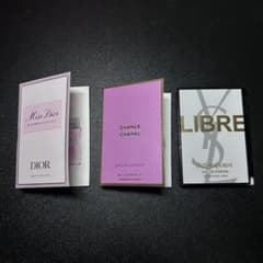 香水サンプルセット 3種 DIOR CHANEL イヴサンローラン 香水 ミニ