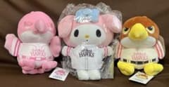 ピンクフルたかぬいぐるみ2羽&マイメロデイ★福岡ソフトバンクホークス か*ゅ様 ピンクフルたかぬいぐるみ2羽&マイメロデイ☆福岡ソフトバンク