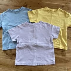 110 GU コットンTシャツ　3枚セットのサムネイル