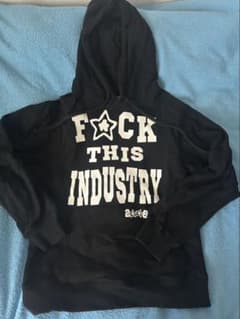 fuckthisindustry starteam hoodie blackのサムネイル