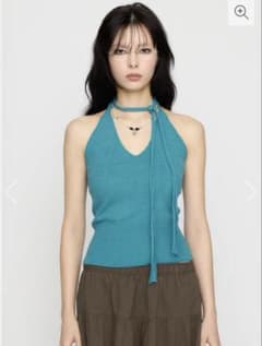 ラグアジェム LAGUA GEM HALTER NECK COMPACT ニット - メルカリ