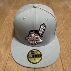※激レア　インディアンス　59FIFTY グレー キャップ 7 1/2 激レア インディアンス 59FIFTY グレー キャップ 7 1/2 - メルカリ