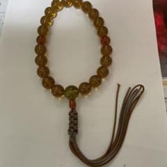 琥珀 数珠 念珠 丸玉　大玉のサムネイル