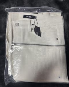 goar.archive 白 クロコ レザーパンツ M - メルカリ