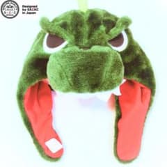 【～9/23限定値引】ゴジラ　怪獣　ハロウィン　被り物　帽子　着ぐるみキャップのサムネイル