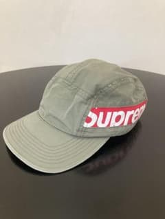 Supreme オリーブ色 ロゴキャップ - メルカリ