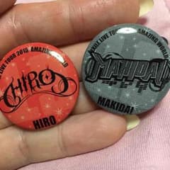 EXILE AW HIRO＆MAKIDAI缶バッチセットのサムネイル
