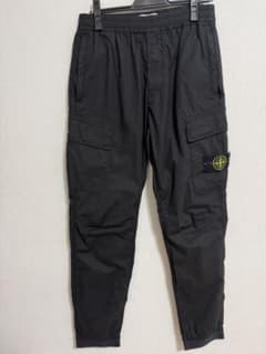 美品】ストーンアイランド 定番 ストレッチコットン カーゴパンツ 黒 