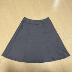 m.f.editorial 千鳥格子柄 フレアスカート Sのサムネイル