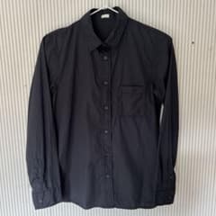 GU 長袖カッターシャツ　黒　ブラウス レディース　S
