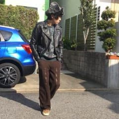 超ワイド‼️ ジップワイドパンツ 古着のサムネイル