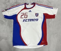 FC東京　白ユニフォーム　adidas 26番　非売品のサムネイル