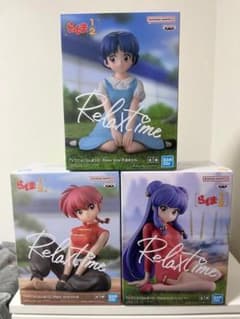 Ranma Figure Relax Time Saotome Ranma Tendou Akane Shampoo Set
