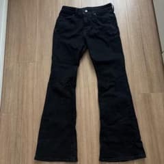 GU フレアジーンズ ブラック Sサイズのサムネイル