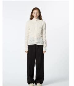 ISSEY MIYAKE HaaT 長袖シャツ ホワイト