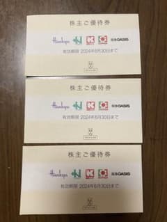 H2O エイチ・ツー・オーリテイリング株主優待券3枚 阪急百貨店 エイチツーオーのサムネイル