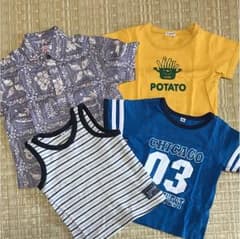 子ども服  （タンクトップ・Tシャツ・半袖シャツ）のサムネイル
