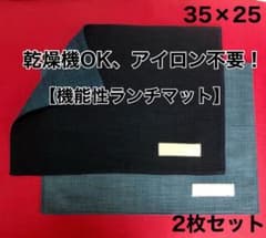 【2枚セット】機能性ランチマット 【S】35×25cm 幼稚園・保育園のサムネイル