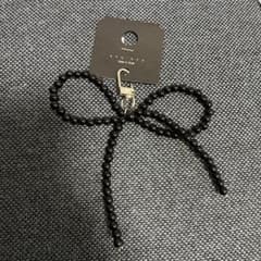 nyunyu ブラック リボン キーホルダーのサムネイル