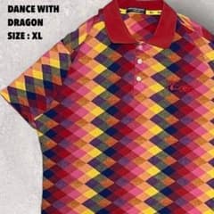 DANCE WITH DRAGON 総柄 半袖 ポロシャツ 芸術 アート ゴルフ DANCE WITH DRAGON 総柄 半袖 ポロシャツ 芸術 アート ゴルフ - メルカリ