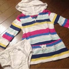 babyGap☆長袖フード付チュニックワンピ90のサムネイル