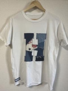 ハリウッドランチマーケットデニムパッチワークHパッチ半袖Tシャツのサムネイル