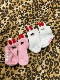 Shirley Temple ベビー靴下 2足セット うさぎモチーフ赤ちゃん - メルカリ