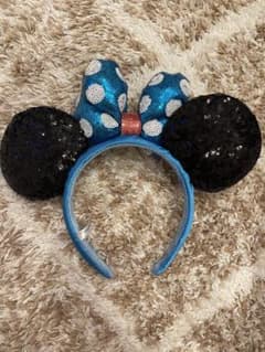 ディズニーランド　ミニーマウス　カチューシャ　スパンコールのサムネイル