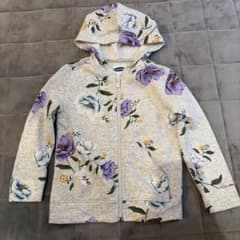 Old Navy 花柄 ジップアップパーカー 5Tのサムネイル