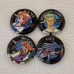ONE PIECE ワンピース 缶バッジ 4種セット 初期 2000年 - メルカリ