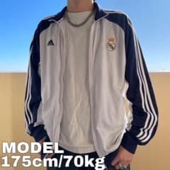 希少カラー☆アディダス レアルマドリード 刺繍ロゴ トラックジャケット M adidas レアルマドリード トラックジャケット Real Madrid 2024