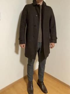 TOMORROWLAND】美品 千鳥格子 コート 茶色系 - メルカリ